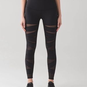 LULULEMON high rise mesh leggings